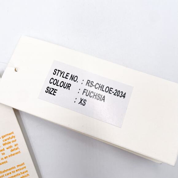 Rococo Sand Chloe Bralette Bikini Top Fuchsia Pink String Tie Floral Sz XS - Picture 7 of 10